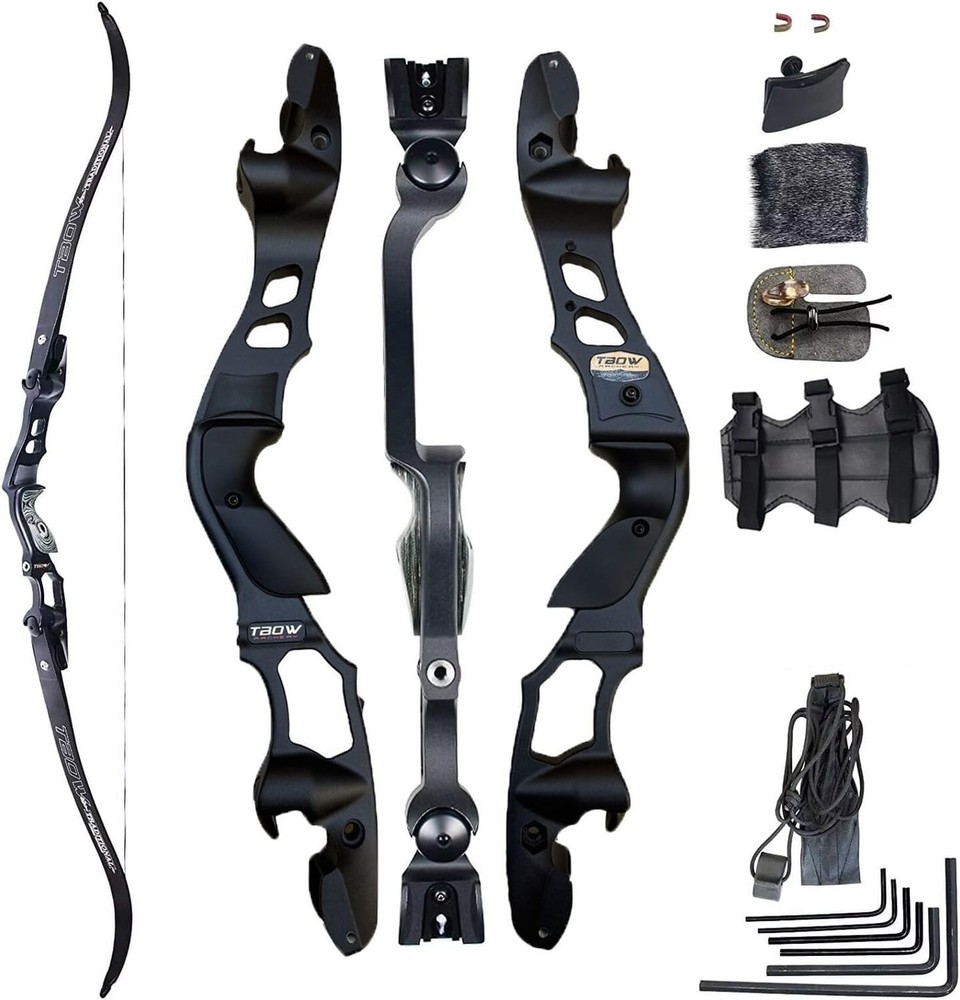 TBOW 62” ILF Recurve Bow with Gordon Limbs 30-60Lbs for Adult Archery Competi…