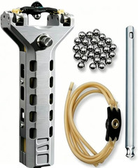 Slingshot with Aluminum Alloy Components and Magazine, Auto & Semi-Auto Loading