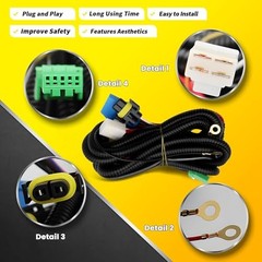 Pair Fog Light Assembly Compatible with HRV HR-V 2019 2020 2021 2022 Left and