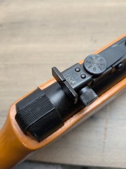 VINTAGE .177 CAL PELLET RIFLE BREAK BARREL UNMARKED, SHOOTS NICELY