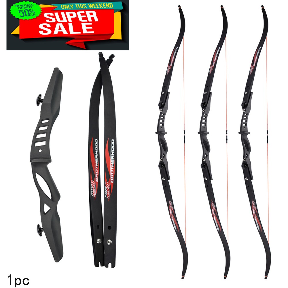 Archery Takedown Recurve Bow 60 inch- Right & Left Handed – 20lb.