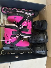 Rollerblade Microblade G Kids Adjustable Inline Skates US 2-5 Pink/Black