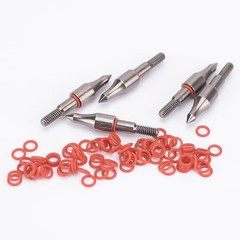 Archery Anti-Skid Arrow Broadhead O-Rings – 100 pcs 1/4 Inch Arrow Tip Rubber