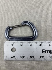 TWO PACK LOT NEW Black Diamond Neutrino Aluminum Wiregate Carabiner – Gray 24kN