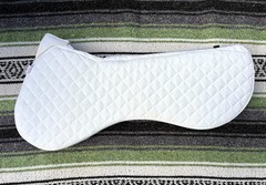 Total Saddle Fit – English – SQUISH PAD – Jump – Medium (17.5-18″) – White