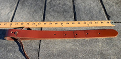 OFF BILLET for Western Horse Saddle, Front Cinch Strap, Brown Leather