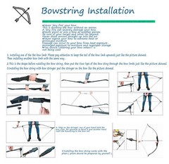 30/40Lbs 57Inch Takedown Recurve Bow Archery Right Left Hand F Beginner Hunting