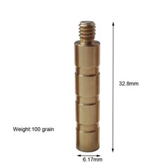25/50/100 Grain Gold Tip FACT Arrow Weight Screw Combo 1dz .246 shafts FOC US