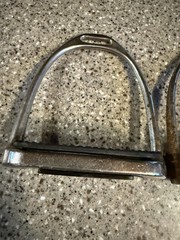 Set Of Fillis Stirrup Irons 12 Cm (4.7”) With rubber Tread pads Well Loved