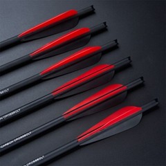 20″ 12pcs Carbon Crossbow Bolts +/or Broadheads Half Moon Nocks OD 8.8mm Hunting