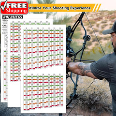 Archery Sight Tape, Sight from 20 to 100/120 Yards, Bow Sight Tape with Calibrat