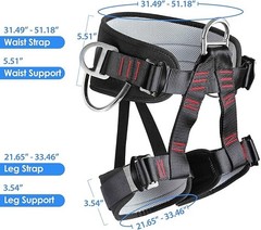 Thicken Professional Safety Belt with Magnesium Alloy Connection Ring – Tree …