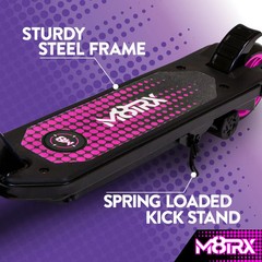 Pink 12V Children’s E-Scooter (Ages 6–12) with 8 MPH Top Speed