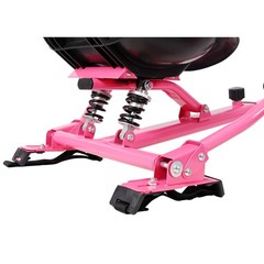 Hoverboard Go-Kart Seat Attachment, Adjustable Frame, Pink