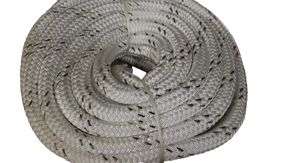 1″x 90′ Double Braid Dyneema Winch Line, Synthetic Pulling Rope, Rigging Rope