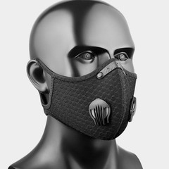 2-Pair Carbon Filter Face Masks with Valves – Reusable for Sports & Outdoors