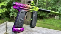 HK Hive Mini GS Paintball Gun – Dust Acid Green/Purple Fade w/ Method Poppet
