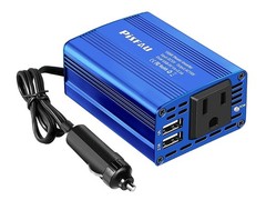 150W Car Power Inverter DC 12V to 110V AC Converter with 3.1A Dual USB Power …