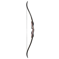 62″ Takedown Recurve Bow Longbow & Carbon Arrows Wooden Riser for Hunting Shoot