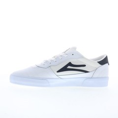 Lakai Cambridge Mens White Leather Lace Up Skate Inspired Sneakers Shoes