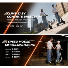isinwheel S-Nova Pro Foldable Electric Scooter(800W Motor,25MPH,25Miles Range)