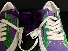 CONVERSE GOLF LE FLEUR X ONE STAR OX PURPLE HEART SUEDE SNEAKERS 9.5M 11.5W NEW