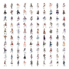 Mix 10/50 PCs Uma Musume: Pretty Derby Animate Gift Luggage Doodle Car Stickers