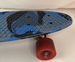 High Bounce Unisex Kids Blue Four Carry Wheels Complete Classic Skate Board