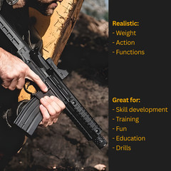 ArmyBoy Crosman R1 CFAR1B Full-Auto CO2 BB Gun Rifle Bundle – Ready-To-Shoot-Kit