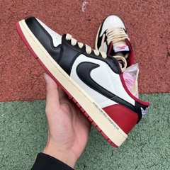 AJ 1 Retro Low OG SP T S Black/Red DM7866-140R Men’s Casual Shoe Sizes 4-13