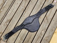 CWD Black/Fuchsia Sport Color Anatomic Stud Belly Guard Jump Girth 50″/125cm NEW
