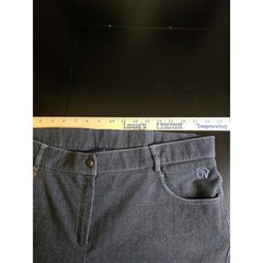 Ovation SoftFLEX Grip-Tec Full Seat Breeches Size 36R Grey Denim Equestrian…