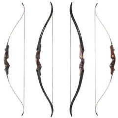 60″ Takedown Recurve Bow 30-60lbs RH Archery Outdoor Bow Hunting Shooting Target
