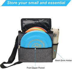 Cadet Disc Golf Bag, Portable Waterproof Disc Golf Bag with 10 Discs Capacity,