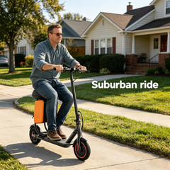 LADPED Adult Electric Scooter W/luggage seat City Commuter E-Scooter 15Miles