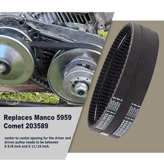 Drive Belt Coleman KT196 Powersports 196cc Ken-Bar American Sportworks Stens