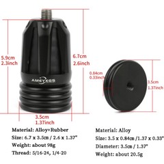 Archery Bow Stabilizer Damper Silencer Riser Shock Absorber Hunting Shooting