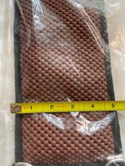34” Formay brown waffle weave western cinch