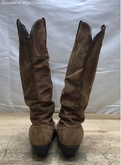 Dingo Vintage Brown Suede Slouch Western Cowboy Boots Women’s