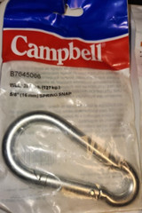 2- Campbell 5/8 In. 280 Lb. Load Capacity Zinc-Plated Steel Safety Spring Snap
