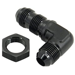 8AN Male to Male 90 Degree Bulkhead Flare Fitting Union Adapter 8AN 90 Degree