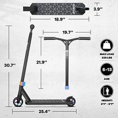 V2 Pro Trick Scooters, Stunt Scooter for Kids Ages 6-12 Years and Teens –