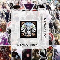Mix 10/50 PCs Nier Automata 2B Anime Game Luggage Laptop Car Kid Gift Sticker