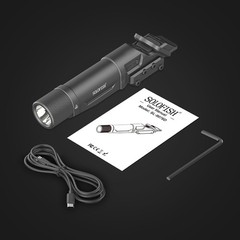 1750 Lumens Tactical Flashlight is Compatible with Picatinny/Mlok Rail for Ri…