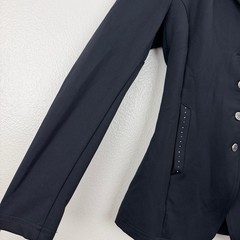 Romfh Jacket Womens 10 Black Equestrian Show Coat Studded Collar Softshell