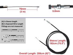 Throttle Cable Go Kart 70cc – 125cc Kandi KD-125FM5