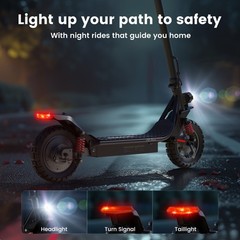 Adult Electric Scooter 800W Folding Commuter E-Scooter Fast Speed 37 Miles Range