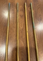 Lot Of 4 Black Eagle “Vintage” Fletched/Crested Wooden Arrows – Gently Used