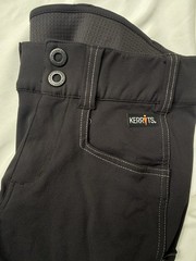 Kerrits Women’s Riding Breeches Knee Patch Pants Black/Gray Size S
