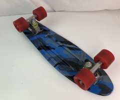 High Bounce Unisex Kids Blue Four Carry Wheels Complete Classic Skate Board